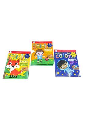 Set of 21 My First Color And Learn Activity Books Woodland Animals, Sports, & Ca